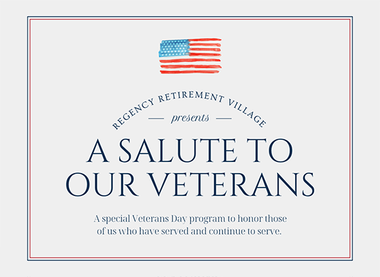 A Salute to Our Veterans